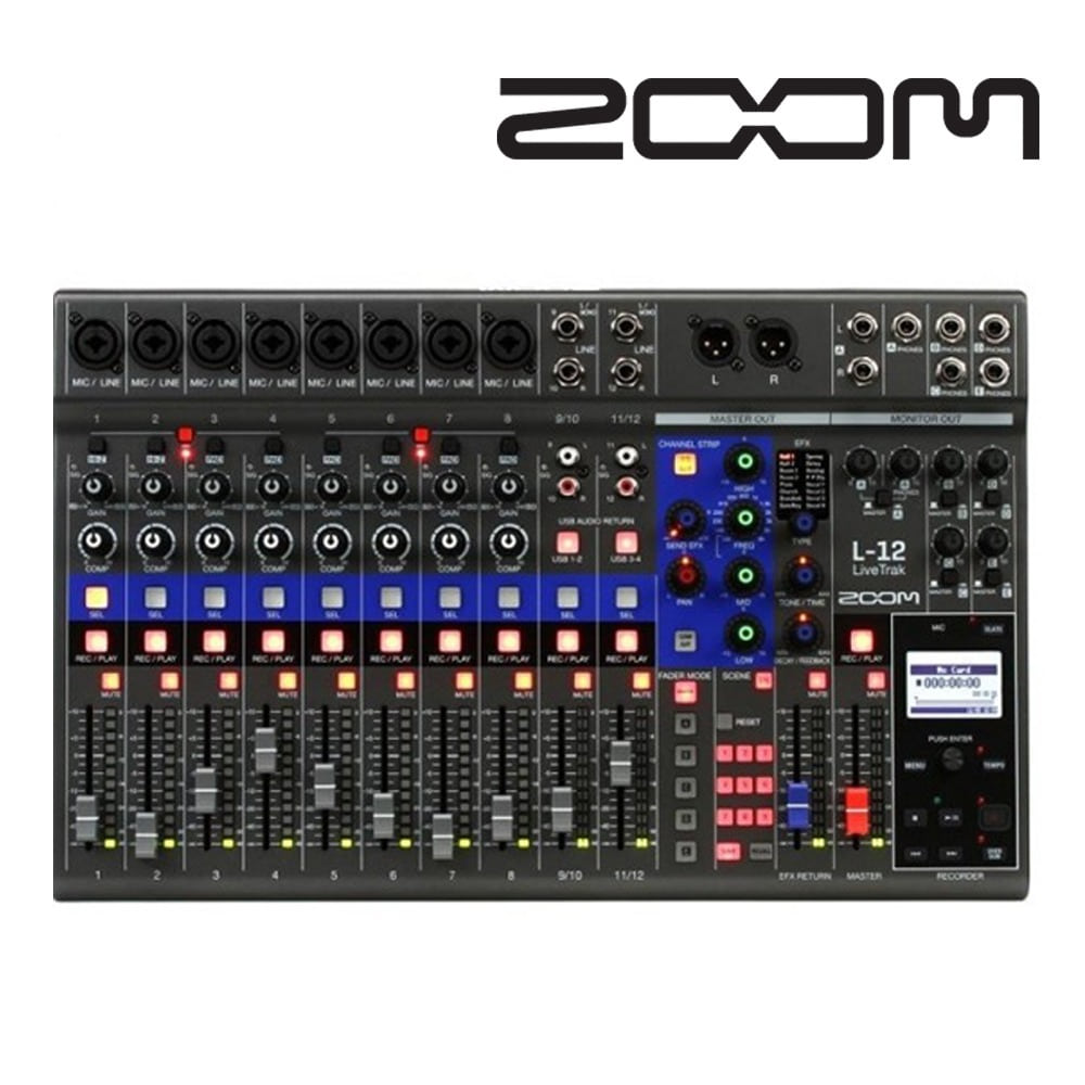 ZOOM L-12 라이브트랙 디지털 오디오믹서