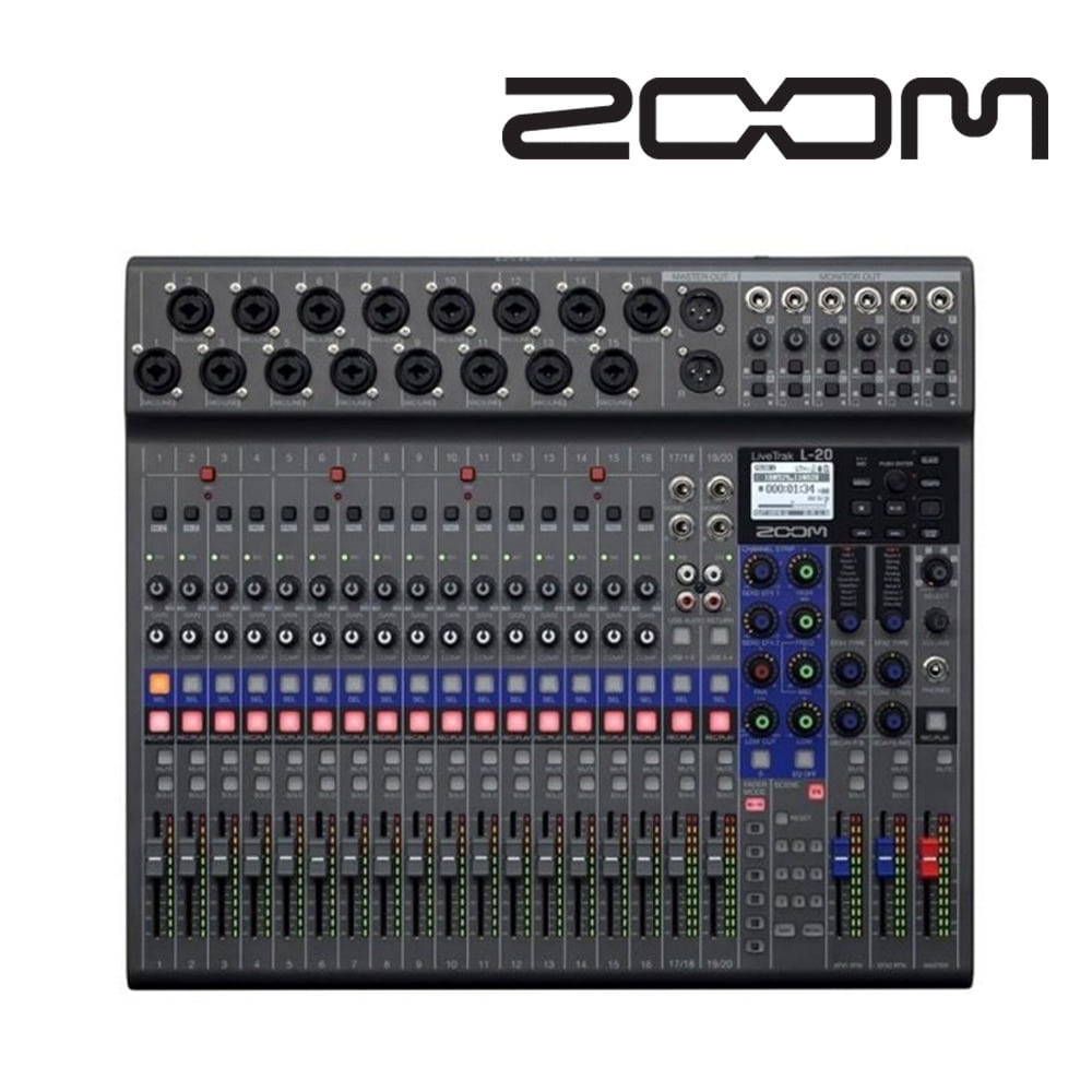ZOOM LiveTrak L-20 디지털 믹서 레코더